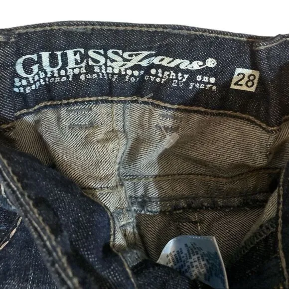 Guess Houston Skinny Jeans Zip Detail Women's Size 28 NWT