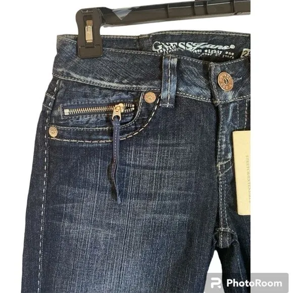 Guess Houston Skinny Jeans Zip Detail Women's Size 28 NWT
