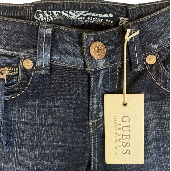 Guess Houston Skinny Jeans Zip Detail Women's Size 28 NWT