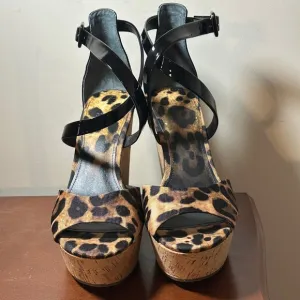 Guess wedge heel sandals. NWT
