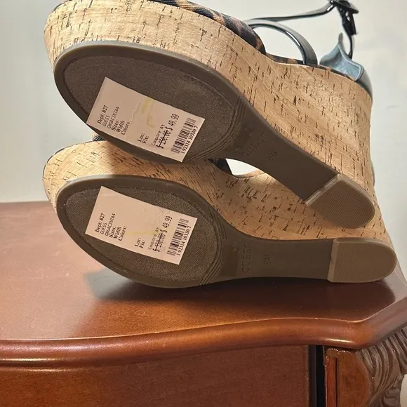 Guess wedge heel sandals. NWT