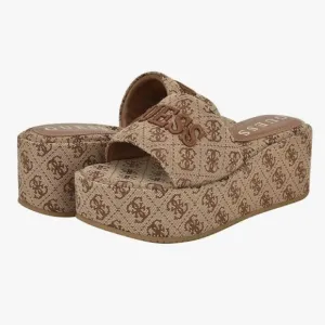 GUESS Women's Tan Platform Sandals