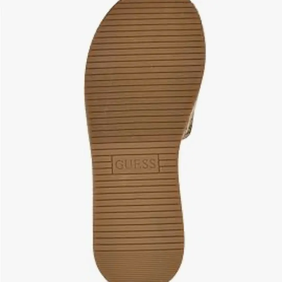 GUESS Women's Tan Platform Sandals
