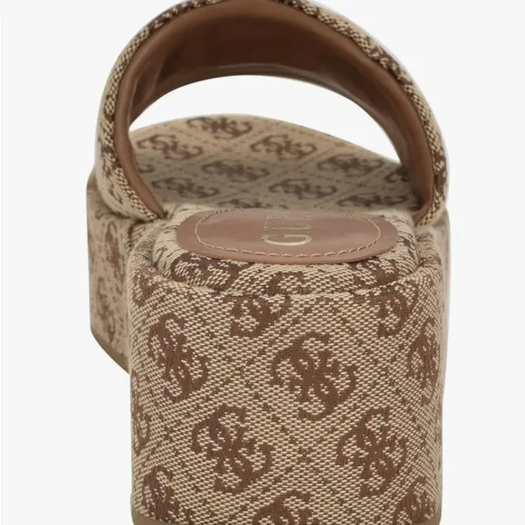 GUESS Women's Tan Platform Sandals