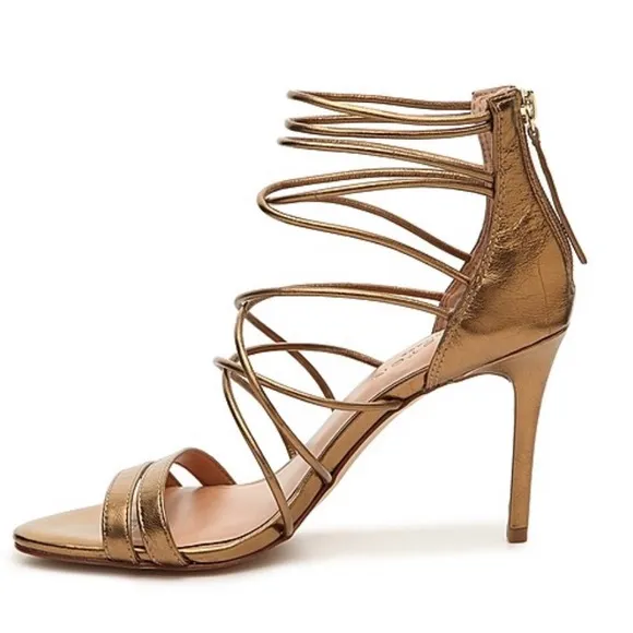 Halston Heritage bronze sandals. NWT.