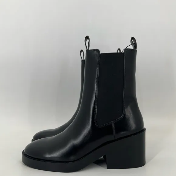 H&amp;M Chelsea Boots With Block Heel Double Loop Boots