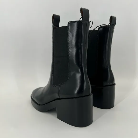 H&amp;M Chelsea Boots With Block Heel Double Loop Boots
