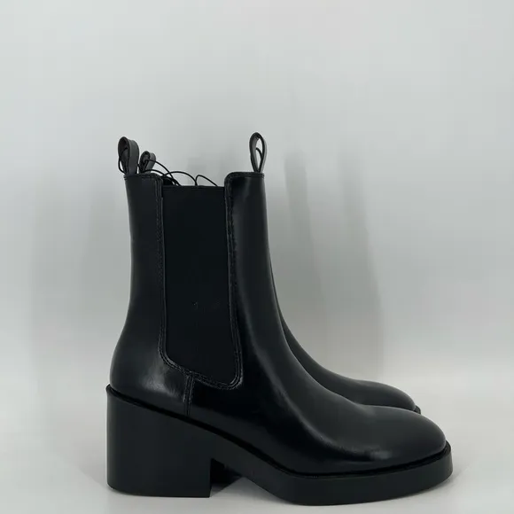 H&amp;M Chelsea Boots With Block Heel Double Loop Boots