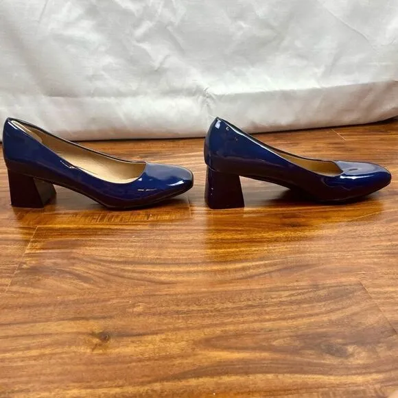 Heel the World Dress Pumps Block Heel Square Toe 9