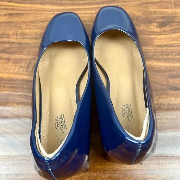 Heel the World Dress Pumps Block Heel Square Toe 9