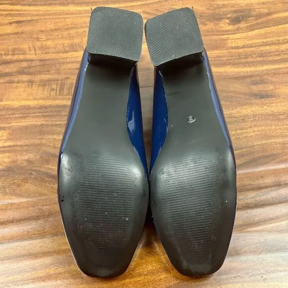 Heel the World Dress Pumps Block Heel Square Toe 9