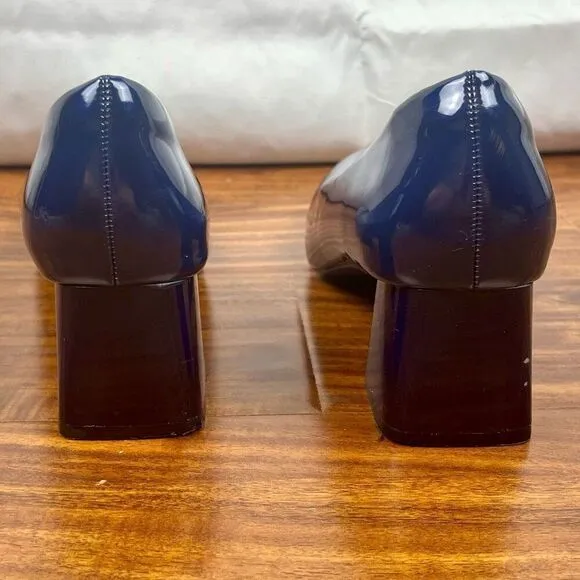 Heel the World Dress Pumps Block Heel Square Toe 9