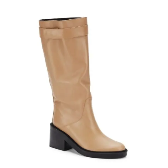 🆕{Helmut Lang} Slouch Leather Block Heel Boot