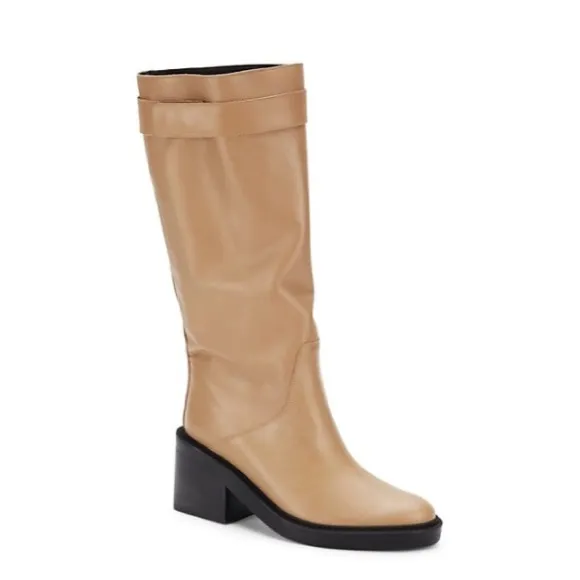 🆕{Helmut Lang} Slouch Leather Block Heel Boot