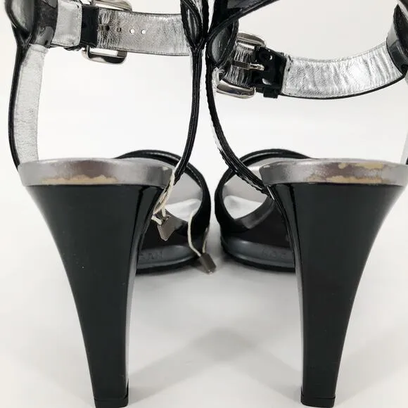Hogan Black Suede Platform Stiletto Heels Sz 5 NIB