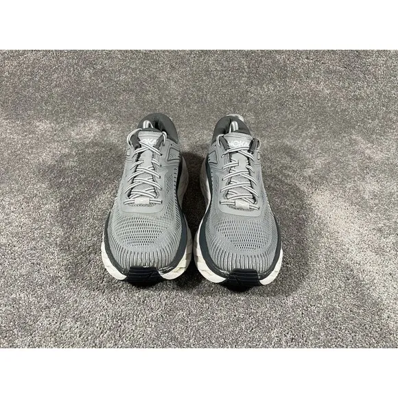 Hoka One One Bondi 7 Men’s Size 10 1110518 Gray Athletic Running Shoes See Pics
