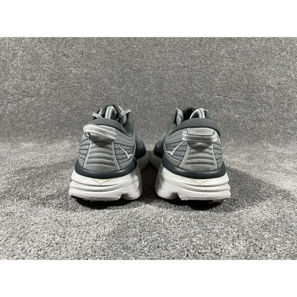 Hoka One One Bondi 7 Men’s Size 10 1110518 Gray Athletic Running Shoes See Pics