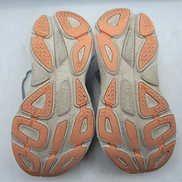 Hoka One One Bondi 8 Womens 8.5B Summer Song Blue Yellow Running Shoes