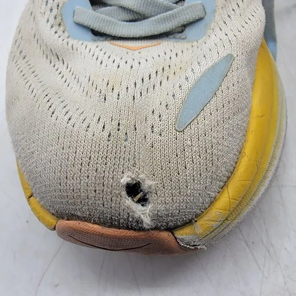 Hoka One One Bondi 8 Womens 8.5B Summer Song Blue Yellow Running Shoes
