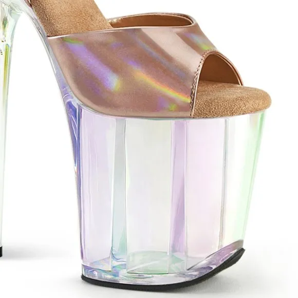 Holographic Platform High Heel Shoes