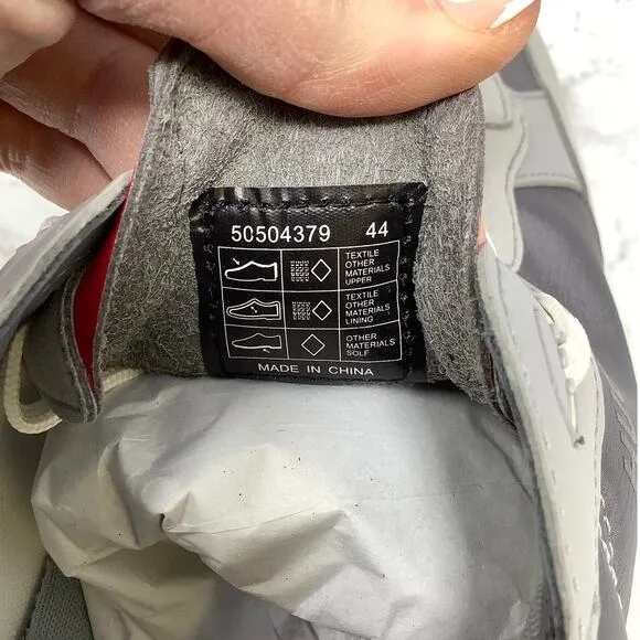 Hugo Boss Mens 11 Open Gray Kane Runner Trainers Sneaker Shoes Lace Up P2-17