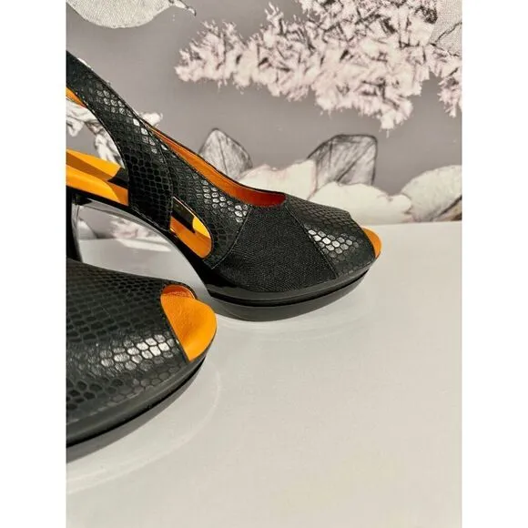 Ilene Berg The Lynne Black Slingback Heels