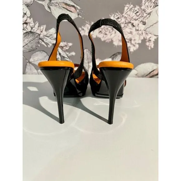 Ilene Berg The Lynne Black Slingback Heels