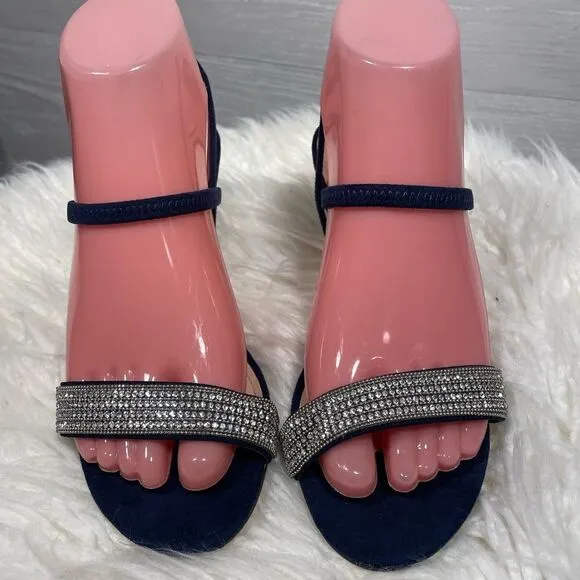 I. Miller Blue Netanya Heeled Sandals - Size 7 - Excellent Condition