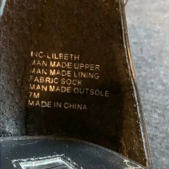 INC, International Concepts Black Heels. NWOT, Macy’s Brand