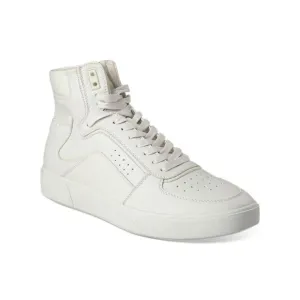 INC Mens White Perforated Keanu Round Toe Platform Lace-Up Sneakers Shoes 8 M