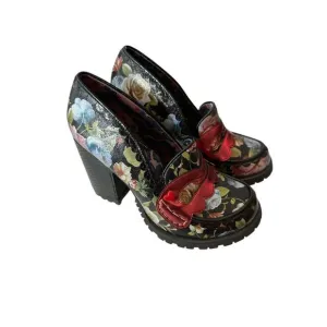 Irregular‎ Choice Iconic Shoes Women Size 41  Floral Chunky Platform Rave New