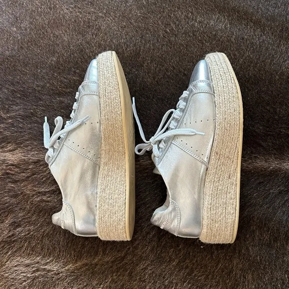 Italian designer Platform Espadrille Sneakers