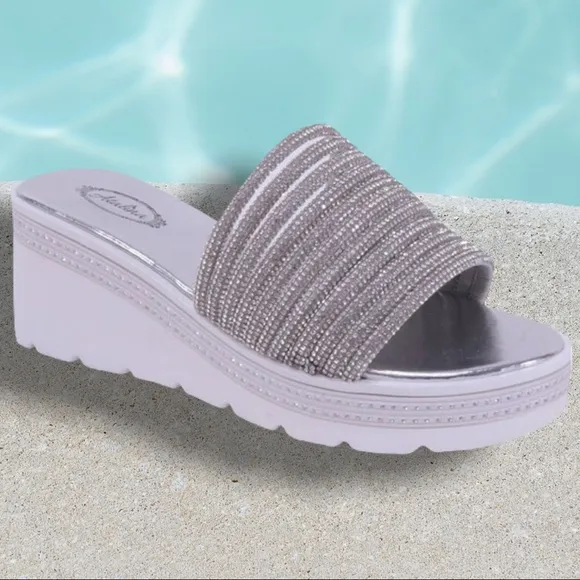 Italina Silver Sandals
