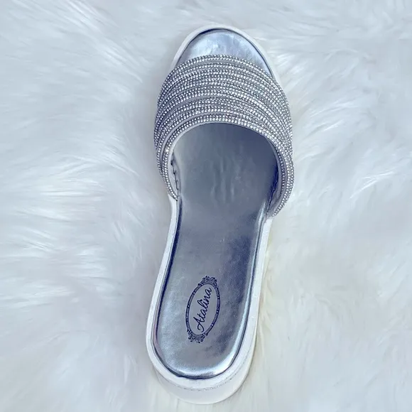 Italina Silver Sandals