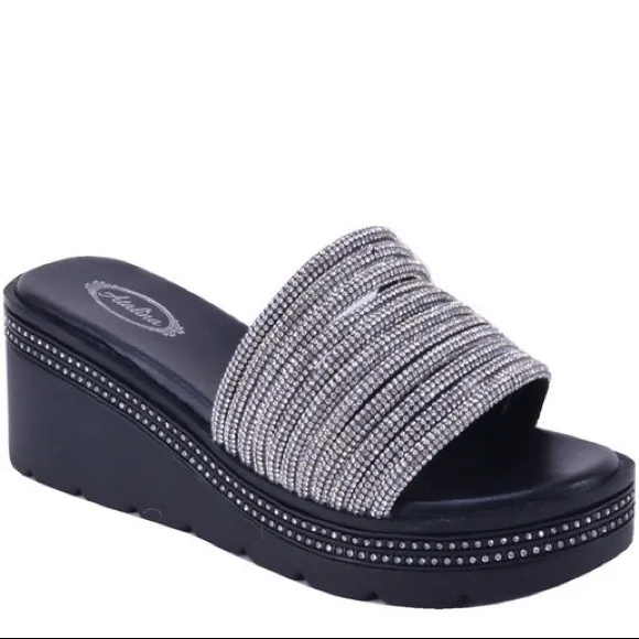 Italina Silver Sandals