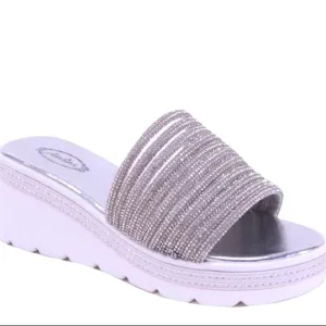 Italina Silver Sandals