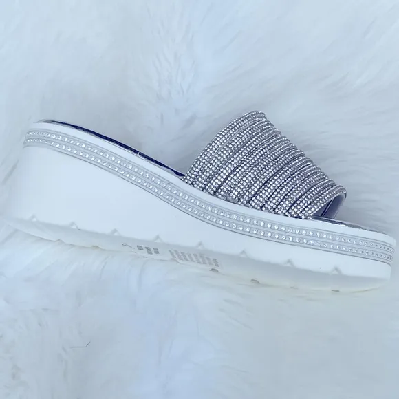 Italina Silver Sandals