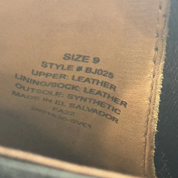 J. Crew Leather upper Kenton Chelsea Boots Pull-On Block Heel Black Size  9 NWOB