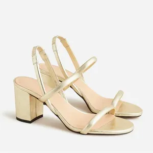 J. Crew Lucie Slingback Block Heel Sandals