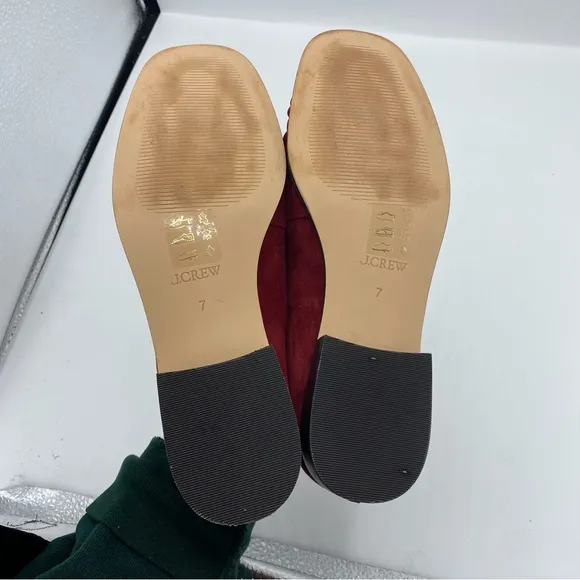 J. Crew Maison Ruched Loafers in suede size 7