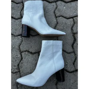 J. Crew Womens Sadie White Ankle Boots White 8
