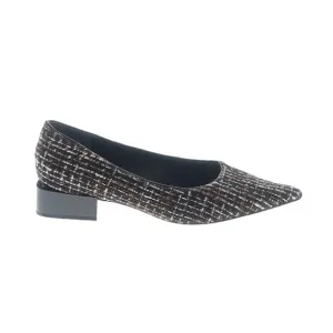 J. McLaughlin Cheryl Tweed Block Heel Pointed Toe Pump Shoes
