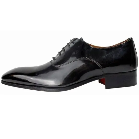 Jaca Italian Black Pattern Oxford Mens Shoes