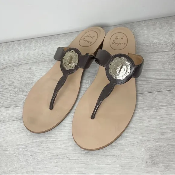 Jack Rogers Larissa Wedge Sandals Size 8M