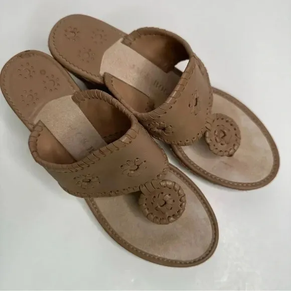Jack Rogers Marbella Rainbow Wedge Sandals Size 8