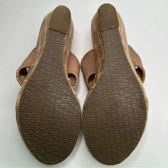 Jack Rogers Marbella Rainbow Wedge Sandals Size 8