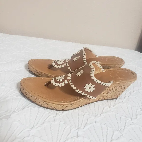 Jack Rogers Medina leather sandals,  size 10