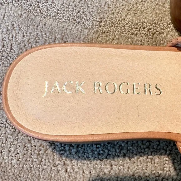 🐕Jack Rogers Rory Caramel Wedge Sandals - Size 9 - NWT🐕