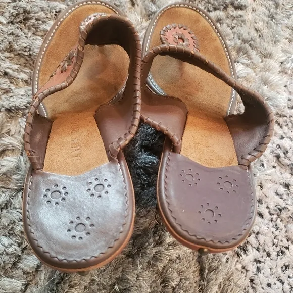 Jack Rogers Women's Marbella Wedge Sandals Wood Expresso