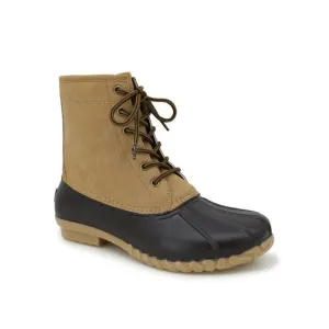 JBU BY JAMBU Mens Brown Waterproof Maine Round Toe Block Heel Duck Boots 10 M